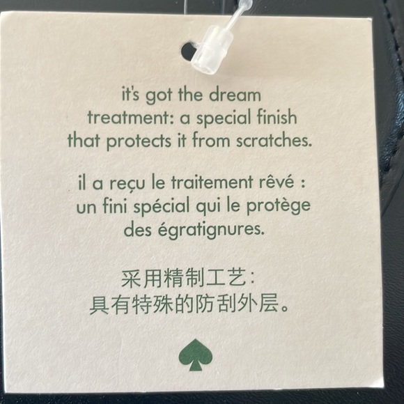 ❌SOLD❌ Kate Spade Braelynn black leather tote bag w strawberry bag charm NWT - Picture 14 of 14